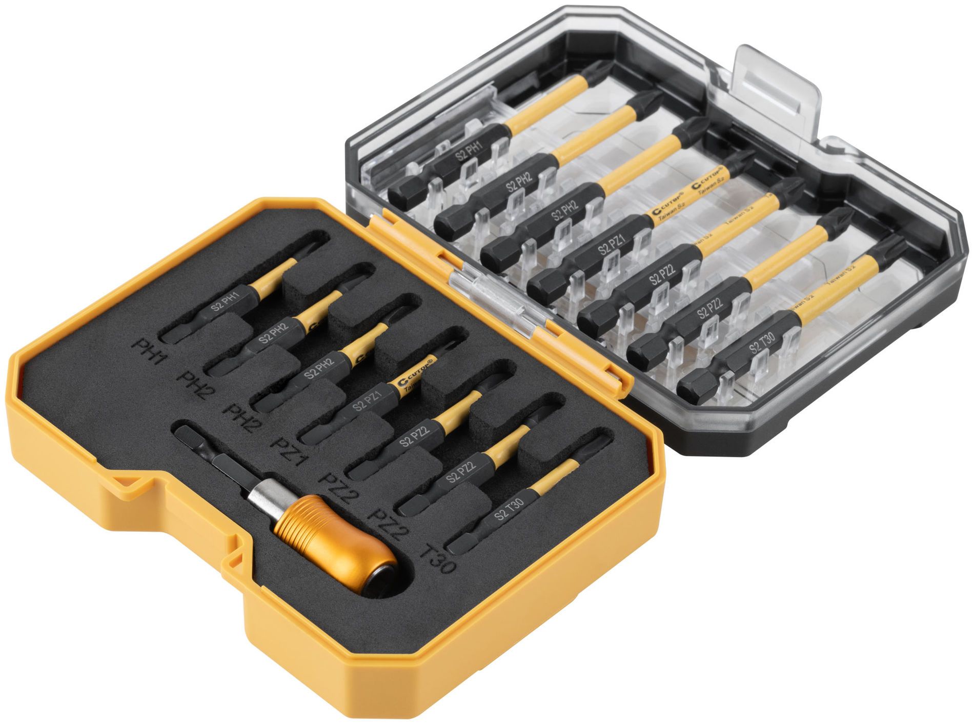 Набор торсионных бит Ударник 50/75 Cutop profi plus 83-992, 15 предметов - фото